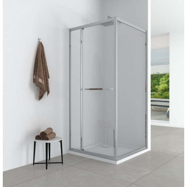 Душевая квадратная кабина без поддона DUNAJEC N90MS BRAVO (1уп.) (000031051)