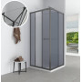 Душевая квадратная кабина без поддона DUNAJEC N90MS BRAVO (1уп.) (000031051)