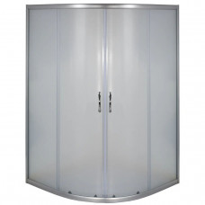 Душова кабіна BRAVO WKRA N90FS 88–90×88–90×160 см напівкругла, сатиновий профіль, фактурне скло, без піддона (000031052)