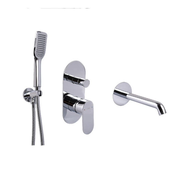 Смеситель для ванны встроенный TOPAZ BARTS TBG 07222-H36 (000032081)