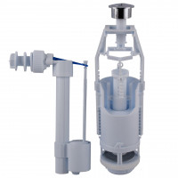Набор для бачка унитаза OPTIMUM бок подв пласт 1/2″ и двойным реж слива и хром кнопкою OPTI 1110 (000031469)
