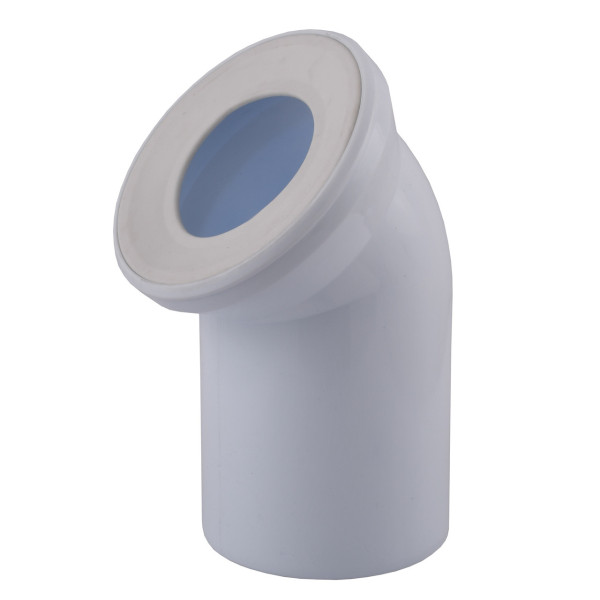Колено OPTIMUM для унитаза 45 ° D110 пластик OPTI 31410/227 (000031819)