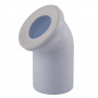 Колено OPTIMUM для унитаза 45 ° D110 пластик OPTI 31410/227 (000031819)