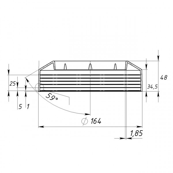 Розетка OPTIMUM для фанового соединения D110 пластик для подключения унитаза OPTI 110PP07 (000031827)