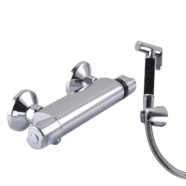 Смеситель гигиенический Tremolada (Italy) Тремо-443 Термостат со стены, Шланг-120 мм (000015789)