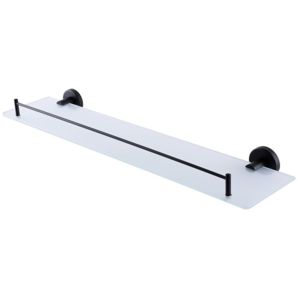 Полка Globus Lux BS8427 черная матовая, матовое стекло SUS304 (000021194)