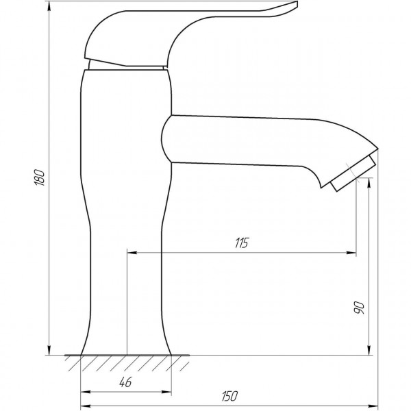 Змішувач для умивальника Globus Lux LEON SL-401 (000022009)