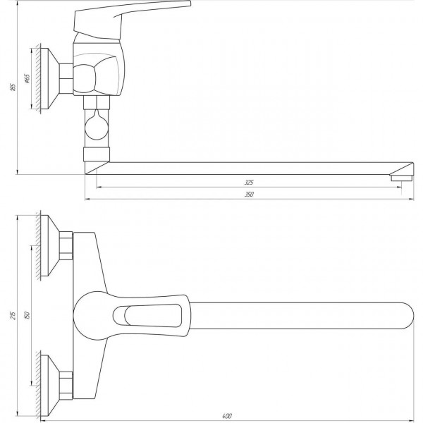 Смеситель для ванны DOMINO SIRIUS DSV-108 (000010561)