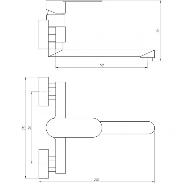 Смеситель для кухни TOPAZ BARTS TB 07218-H36 (000012232)