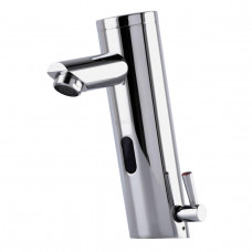 Змішувач сенсорний для умивальника HOTEC 19.111-DC/AC (220V/6V) з трансформатором,латунний Hot/Cold (000005189)