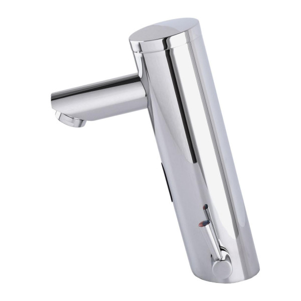 Змішувач сенсорний для умивальника HOTEC 19.111-DC/AC (220V/6V) з трансформатором,латунний Hot/Cold (000005189)