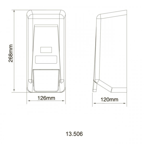 Дозатор рідкого мила HOTEC 13.506 ABS White пластик 1000мл (000032069)