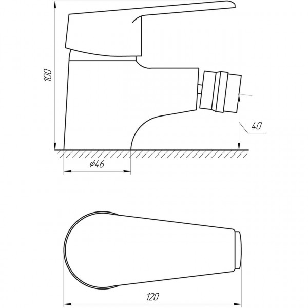 Смеситель для биде DOMINO BLITZ DBC-106 (000010463)