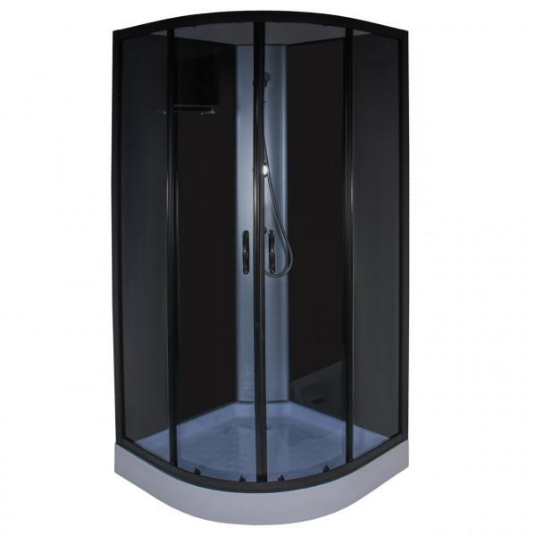 Душевой бокс полукруглый без крыши SAN L90GBB BRAVO (3уп.) (000029100)