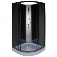 Душевой бокс полукруглый без крыши SAN L90GBB BRAVO (3уп.) (000029100)