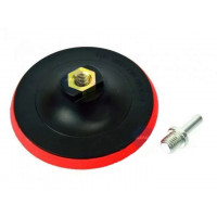 Опорная тарелка 125 мм для полировки и шлифовки M14 с переходником под дрель (резиновая подошва) (397090803)