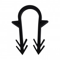 Гарпун-скоба для крепления трубы ТП Ø16 длина-45мм черная (100шт) (000032172)