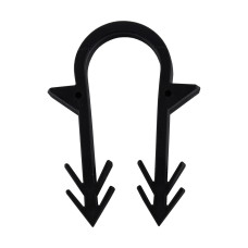 Гарпун-скоба для крепления трубы ТП Ø16 длина-45мм черная (100шт) (000032172)