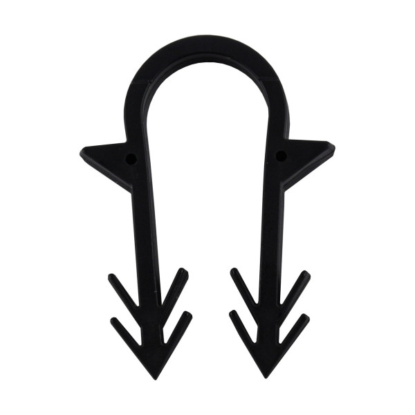 Гарпун-скоба для крепления трубы ТП Ø16 длина-45мм черная (100шт) (000032172)