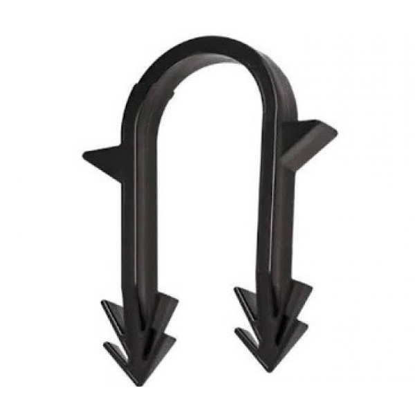Гарпун-скоба для крепления трубы ТП Ø16 длина-45мм черная (100шт) (000032172)