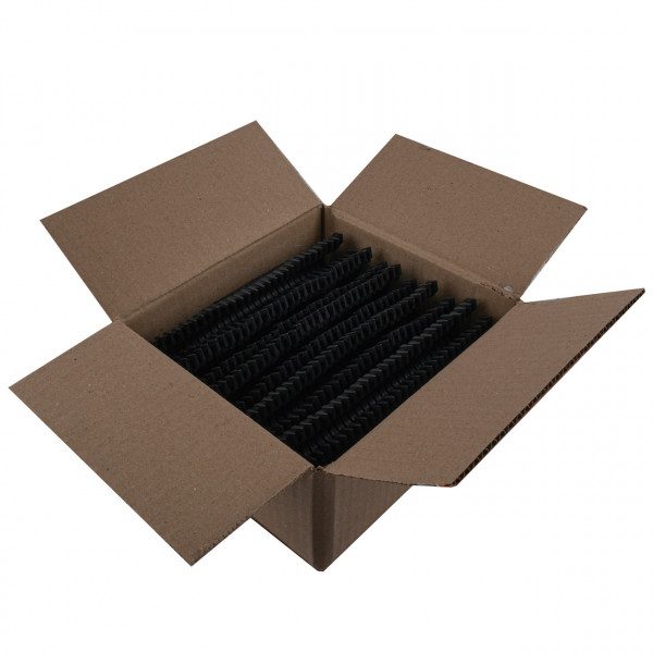 Такерная гарпун-скоба для крепления трубы ТП Ø16 длина-45мм черная (300шт) (000032173)