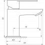 Смеситель для умывальника TOPAZ BARTS TB 07201-H36 (000015532)