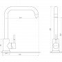 Смеситель для кухни EcoMIX ALPEN SBT3-203L (000020061)