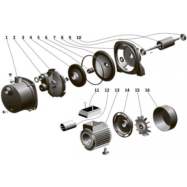 Насос центробежный Optima JET150S 1,3кВт нержавейка (000005985)