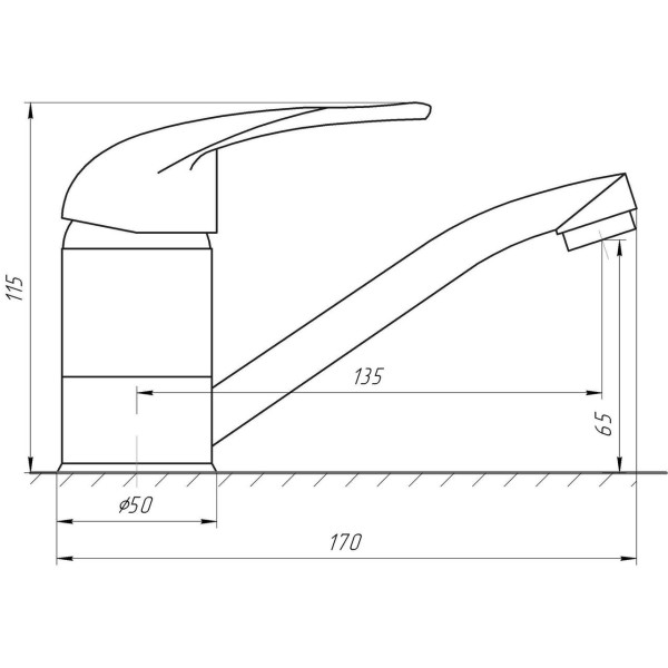 Смеситель для умывальника EcoMix ENERGO E-GEZ-103M-WH (000010363)