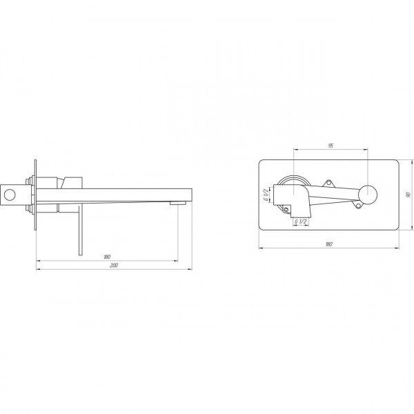 Смеситель для умывальника TOPAZ SARDINIA TS 08205-H20 (000014763)