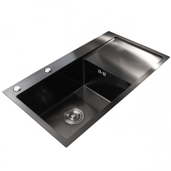Мийка кухонна 3mm 780х430 Графіт 7843HG Mira (000032100)