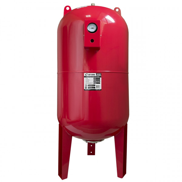 Бак Optima cal-pro для систем отопления 150л 10bar вертик. ( с манометром ) (000022888)
