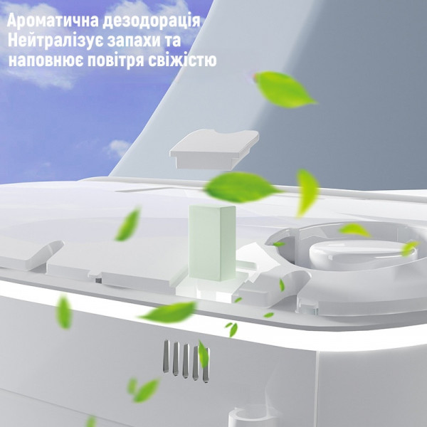 Смарт-унітаз Homony H867C (Top version) P-trap 685×390×480 білий,вбудований бак (265310219)