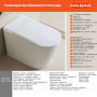 Смарт-унітаз Homony H873C (Top version) P-trap 700×390×440 білий,вбудований бак (763313023)