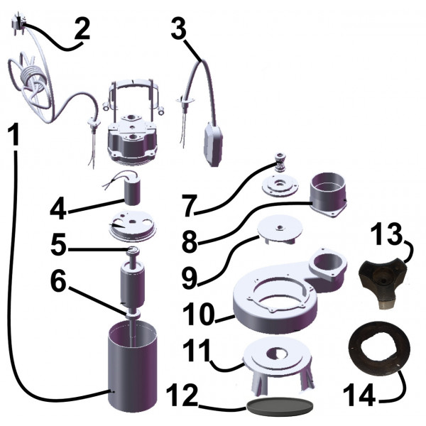 Насос фекальный с режущим механизмом Optima WQ15-15QG 1,5кВт (000005658)