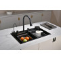 Кухонна мийка водоспад Willda чорна / Nano Black 68x46x22 см (522080823)