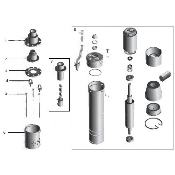 Насос свердловинний шнековий VOLKS pumpe 3QGD 1,5-90-0,55кВт 3 дюйми + кабель 15м (000010098)