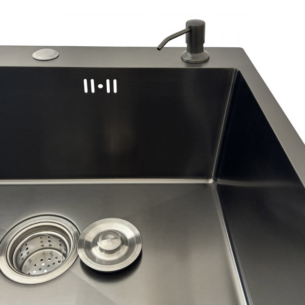 Мийка кухонна 3mm 600х450 Графіт 6045HG Mira (000032094)