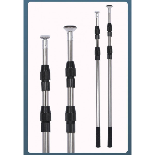 Телескопічний упор із нержавіючої сталі 2,8 м для плитки, дверних коробок і монтажних робіт 1 шт. (637653622)