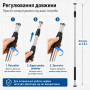 Телескопический упор из нержавеющей стали 2,8 м для плитки, дверных коробок и монтажных работ 1 шт. (637653622)