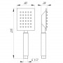 Душевая лейка Globus Lux SUS-001Q-BB (000024949)