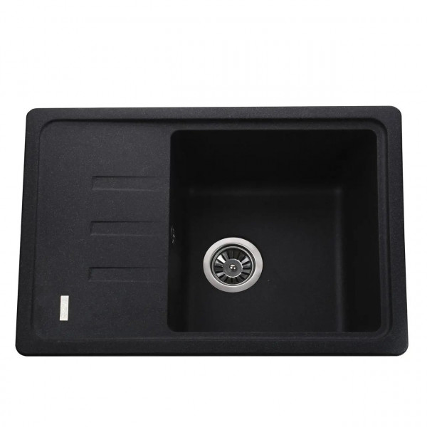 Гранитная мойка Globus Lux MONO графит 620х435мм-А0001 (000022399)
