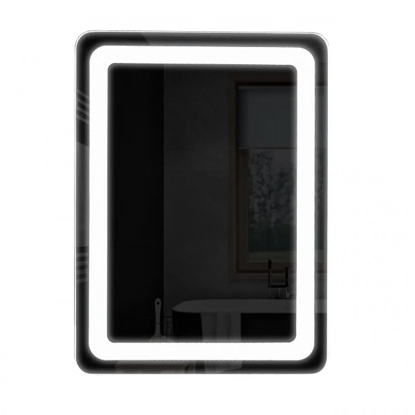 Дзеркало UNIO MRR-04 SQR-RA-H 600 x 800 mm LED FL з підігрівом (000027270)