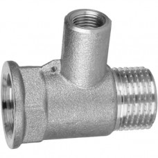 Тройник для датчика температуры никелированный 1/2″ВР х М10 х 1/2″НР штампованный усил.А0202А(нк) VA (000027737)