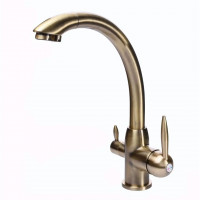 Смеситель для кухни под осмос Globus Lux LAZER GLLR-0777-9-BRONZE (000014962)