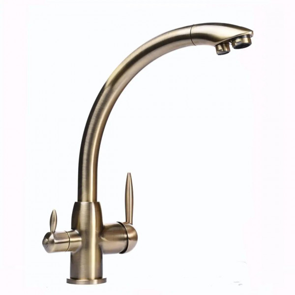 Смеситель для кухни под осмос Globus Lux LAZER GLLR-0777-9-BRONZE (000014962)