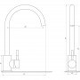 Смеситель для кухни MixMIRA ALPEN MS1-203S (000018633)