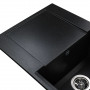 Гранітна мийка Globus Lux KOMO чорний металiк 790х500мм-А0001 (000021042)