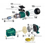 Насос центробежный VOLKS pumpe JY100A 1,1кВт чугун длинный (000010073)