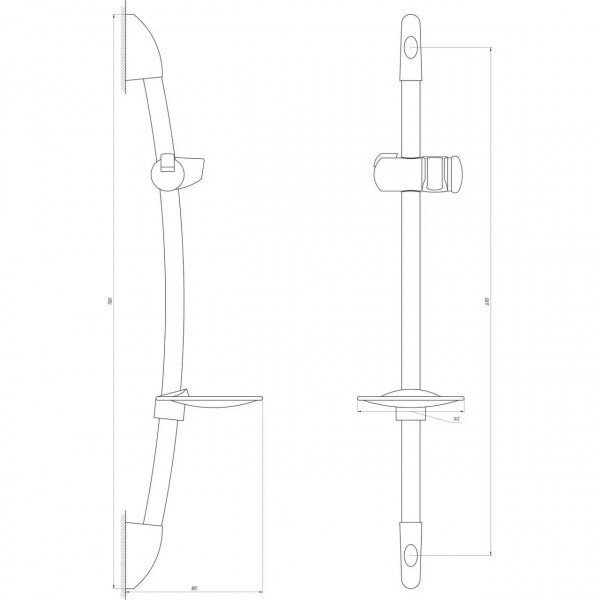 Душова стійка Globus Lux BT-106C (000005656)